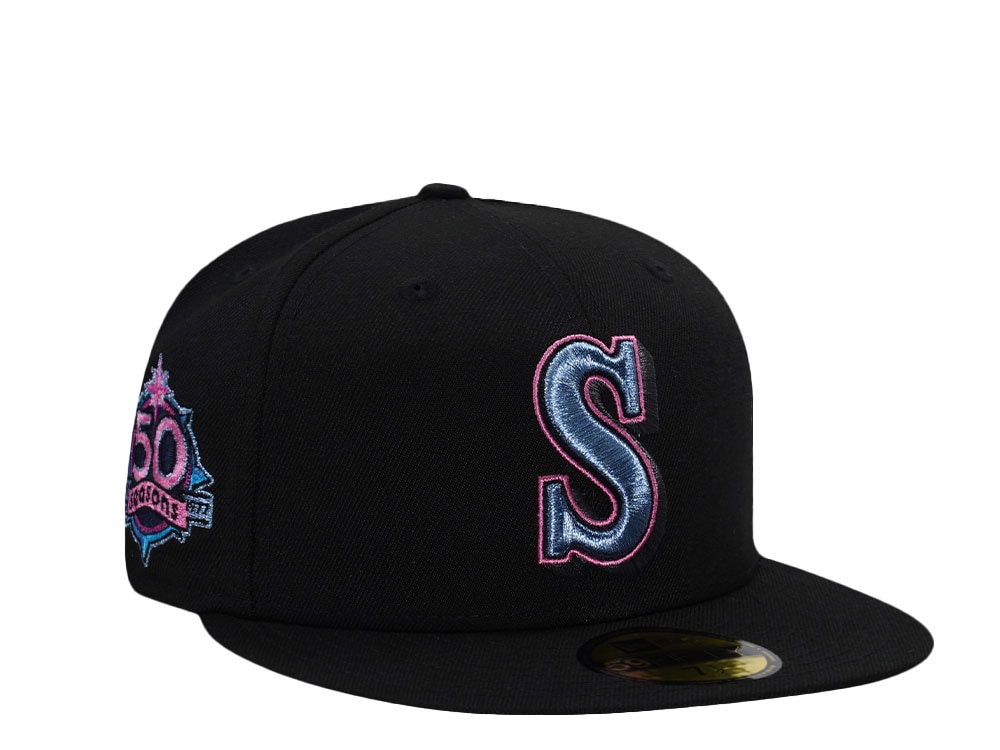 New Era Seattle Mariners 50 Seasons Black Prime Edition 59Fifty Fitted Casquette