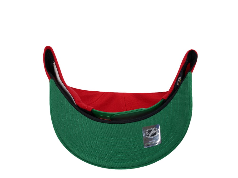 Mitchell & Ness New Jersey Devils Pro Crown Fit Vintage Red Snapback Casquette