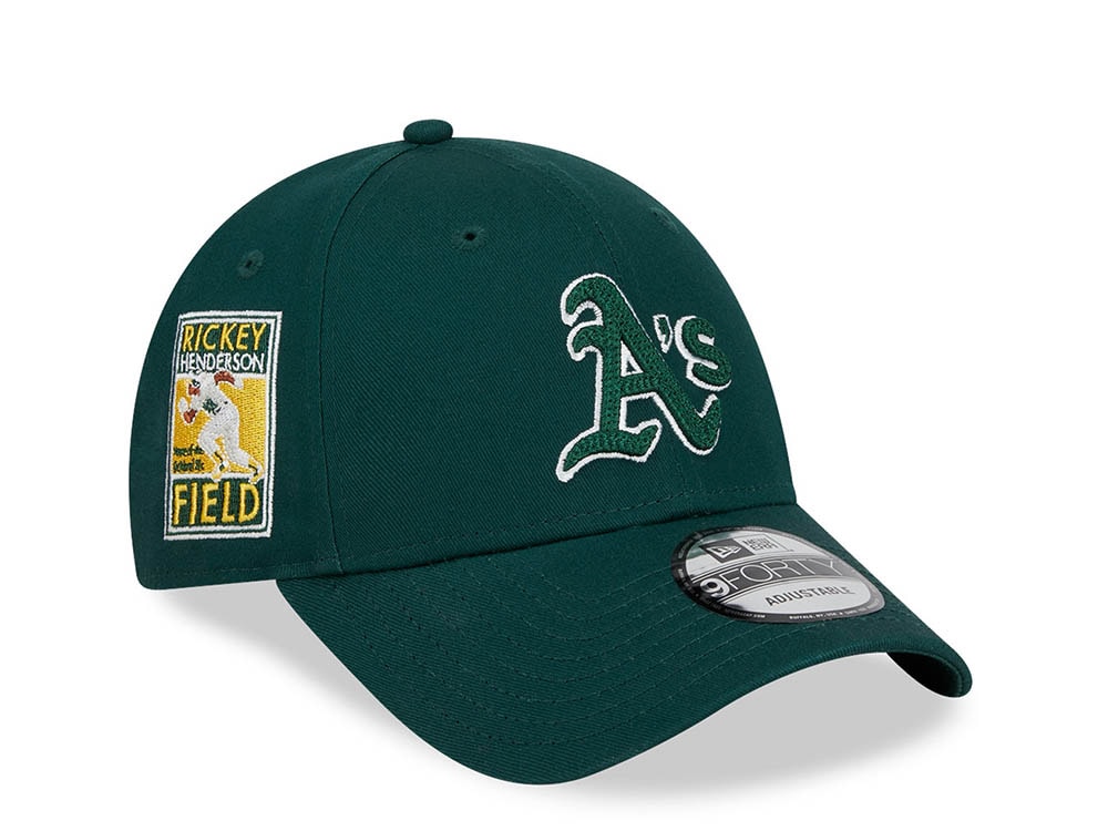 New Era Oakland Athletics Traditions Dark Green 9Forty Strapback Casquette