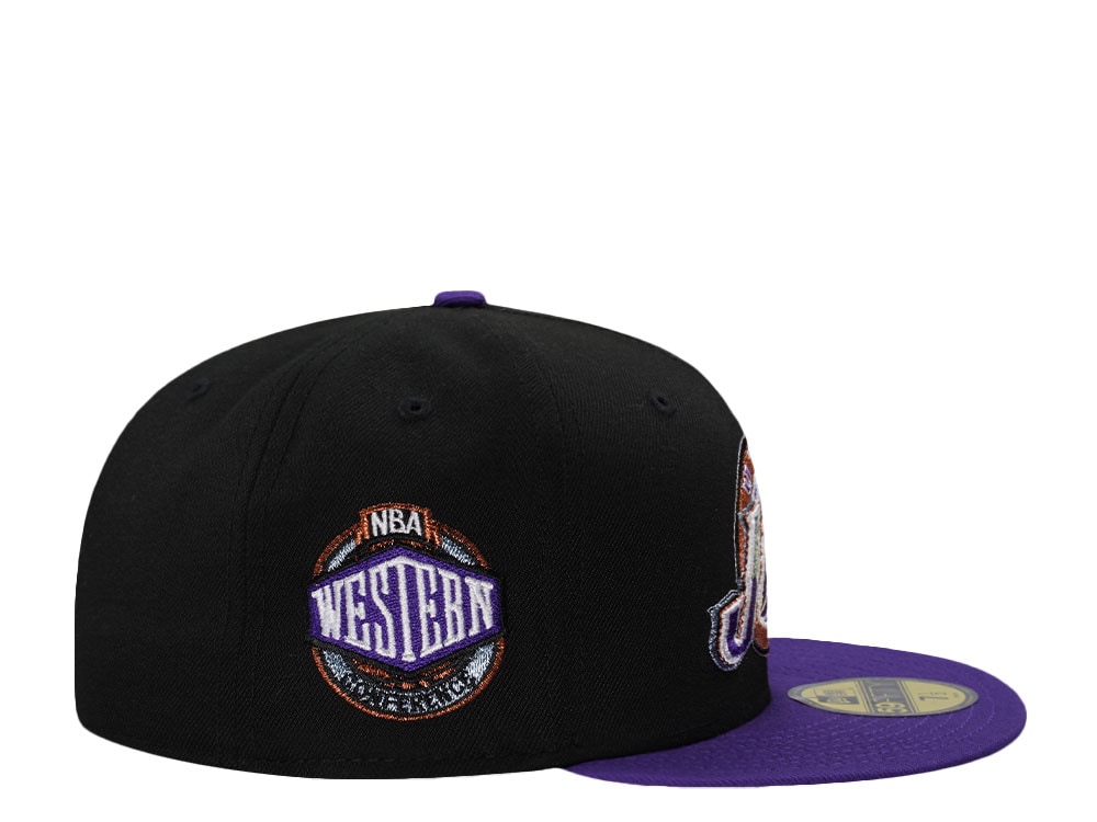 New Era Utah Jazz Western Conference Black Two Tone Edition 59Fifty Fitted Casquette