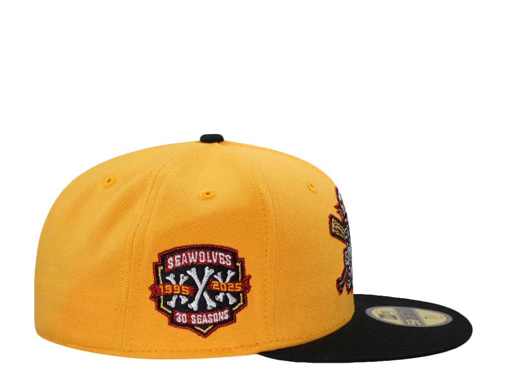 New Era Erie Seawolves 30 Seasons Yellow Two Tone Edition 59Fifty Fitted Casquette