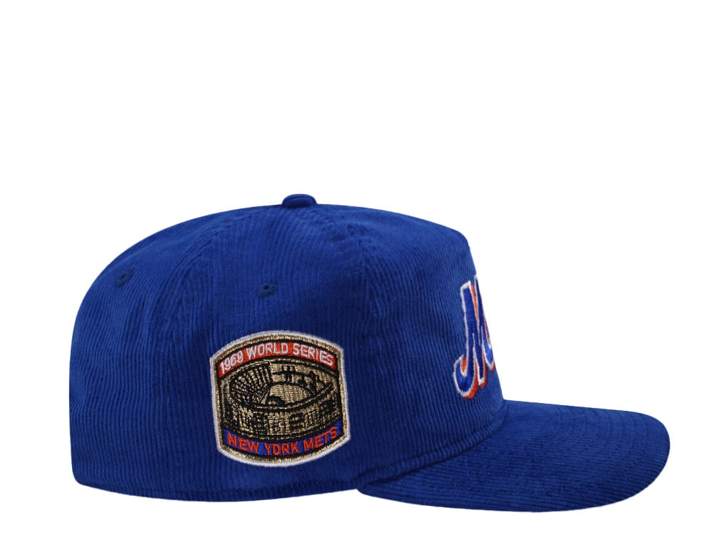 New Era New York Mets World Series 1968 Blue Corduroy Edition 19Twenty Snapback Casquette