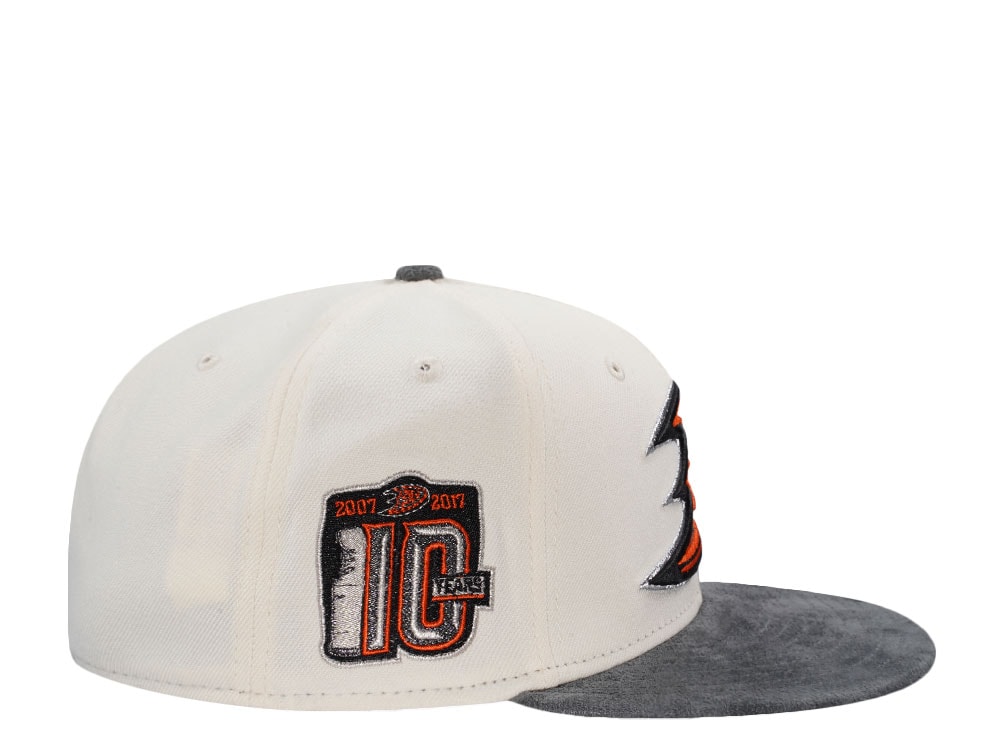 New Era Anaheim Ducks 10th Anniversary Chrome Two Tone Edition 59Fifty Fitted Casquette