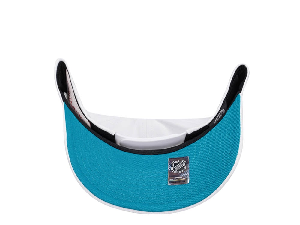 Mitchell & Ness San Jose Sharks All in Pro White Snapback Casquette