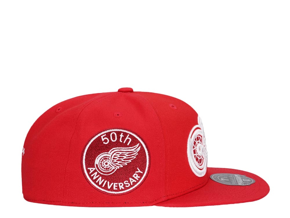 Mitchell & Ness Detroit Red Wings 50th Anniversary Vintage Edition Dynasty Fitted Casquette