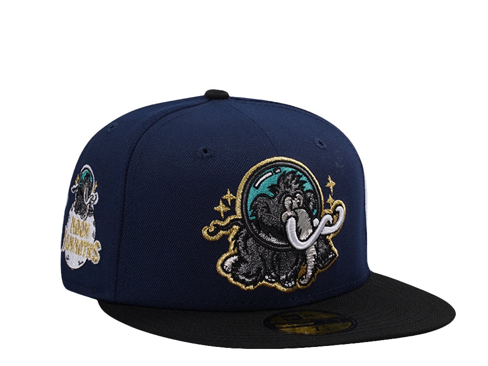 New Era Erie Sea Wolves Moon Mammoths Ocean Blue Two Tone Edition 59Fifty Fitted Casquette