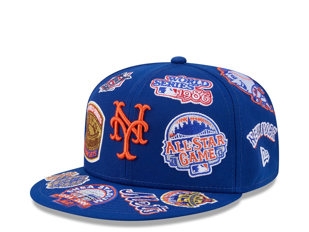 New Era New York Mets All Over Blue Edition 59Fifty Fitted Casquette