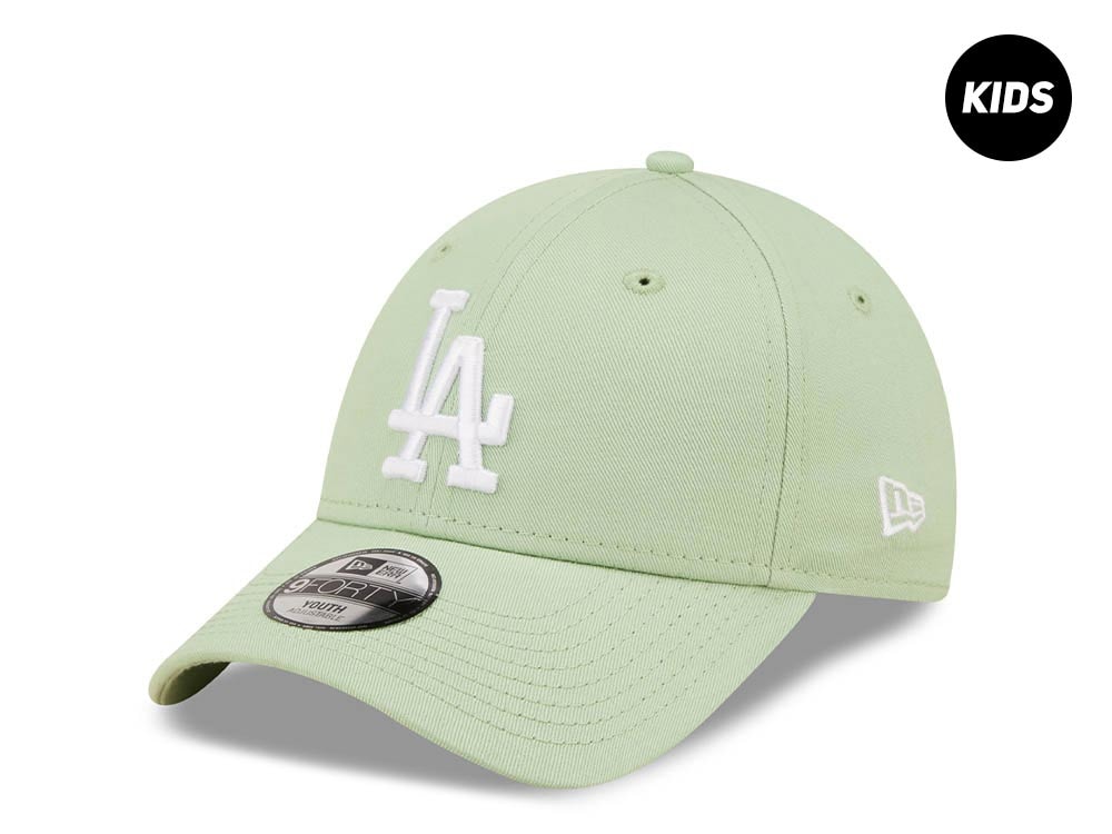 New Era Los Angeles Dodgers League Essential Green Kids Edition 9Fifty Strapback Casquette