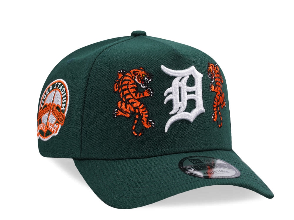 New Era Detroit Tigers Stadium Series Tiger Dark Green Prime Edition 9Forty A Frame Snapback Casquette