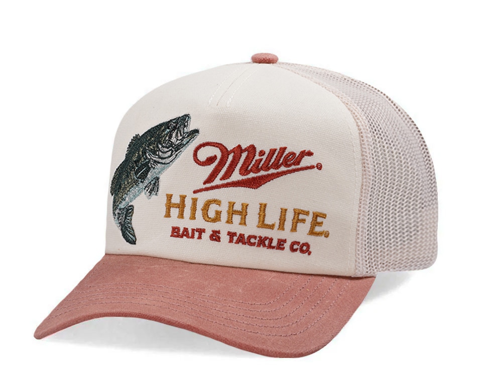 American Needle Miller High Life Remington Ivory Two Tone Edition Trucker Snapback Casquette