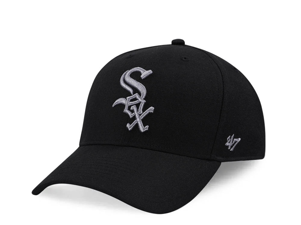 47Brand Chicago White Sox Black MVP Snapback Casquette