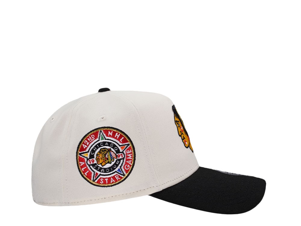 New Era Chicago Blackhawks All Star Game 1991 Chrome Two Tone Edition 9Forty A Frame Snapback Casquette