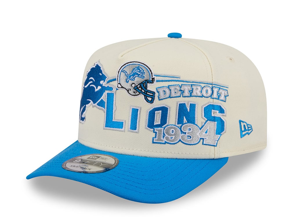 New Era Detroit Lions Classic Logo Two Tone Edition 9Fifty A Frame Snapback Casquette
