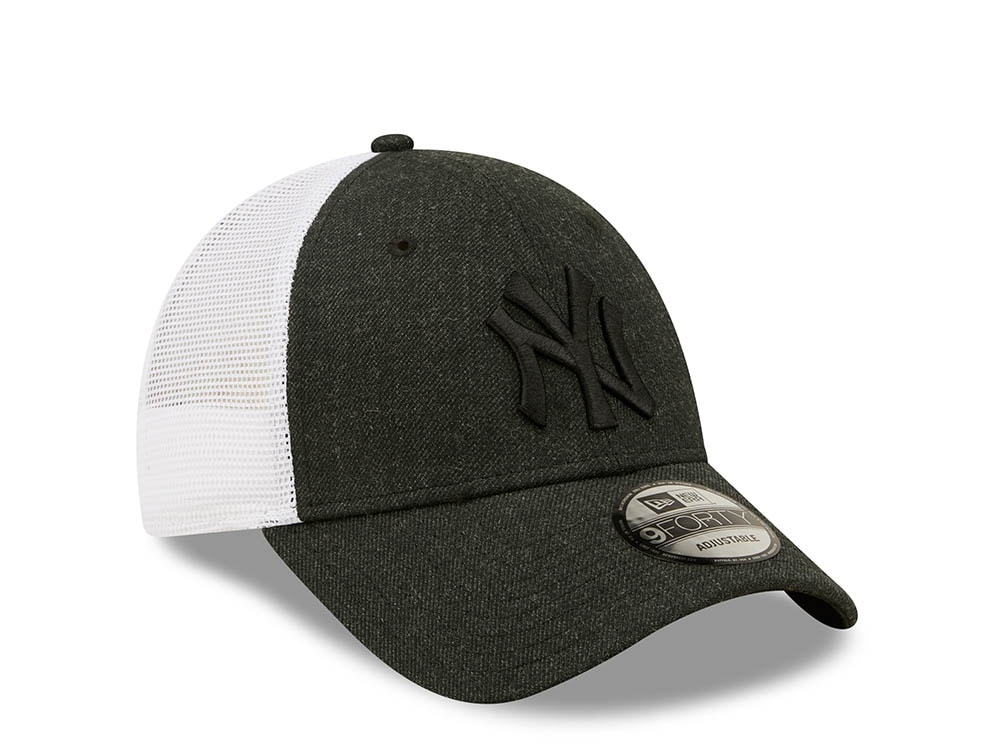 New Era New York Yankees Black Home Field Edition 9forty Trucker Strapback Casquette