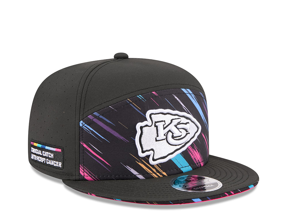 New Era Kansas City Chiefs Crucial Catch 2026 Black Edition 9Fifty Split Panel Snapback Casquette