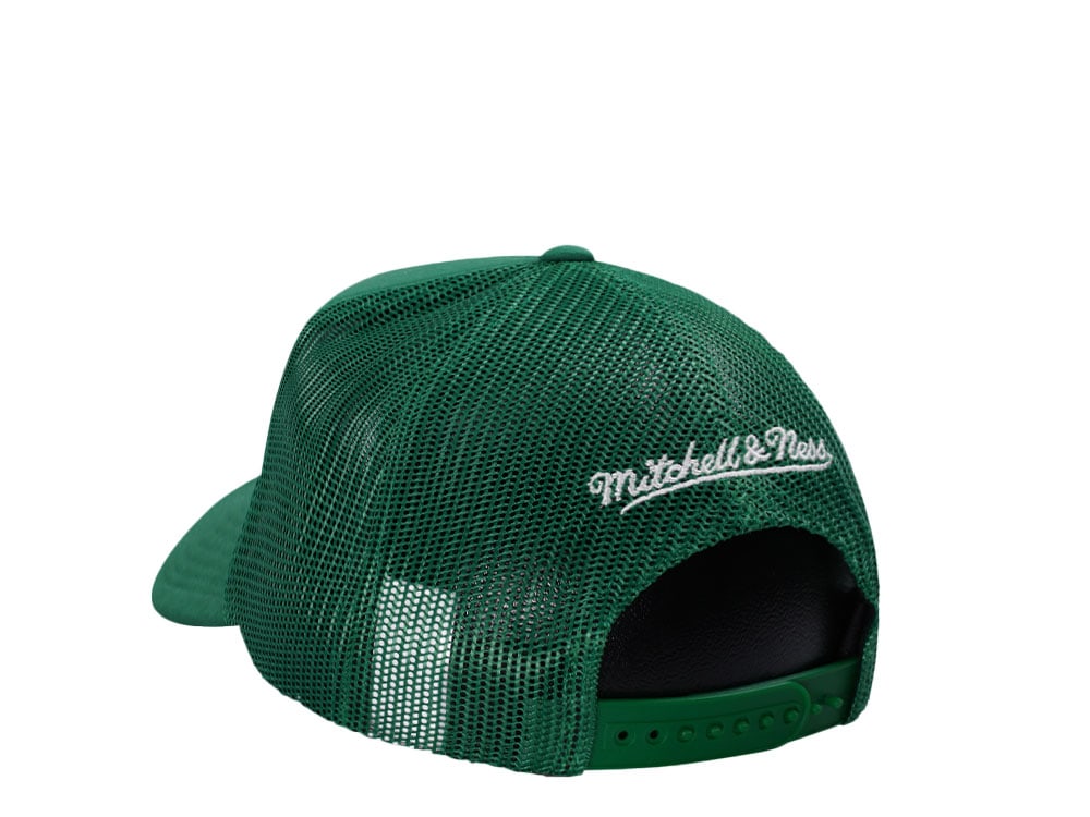 Mitchell & Ness Boston Celtics Green Trucker Adjustable Fit Snapback Casquette