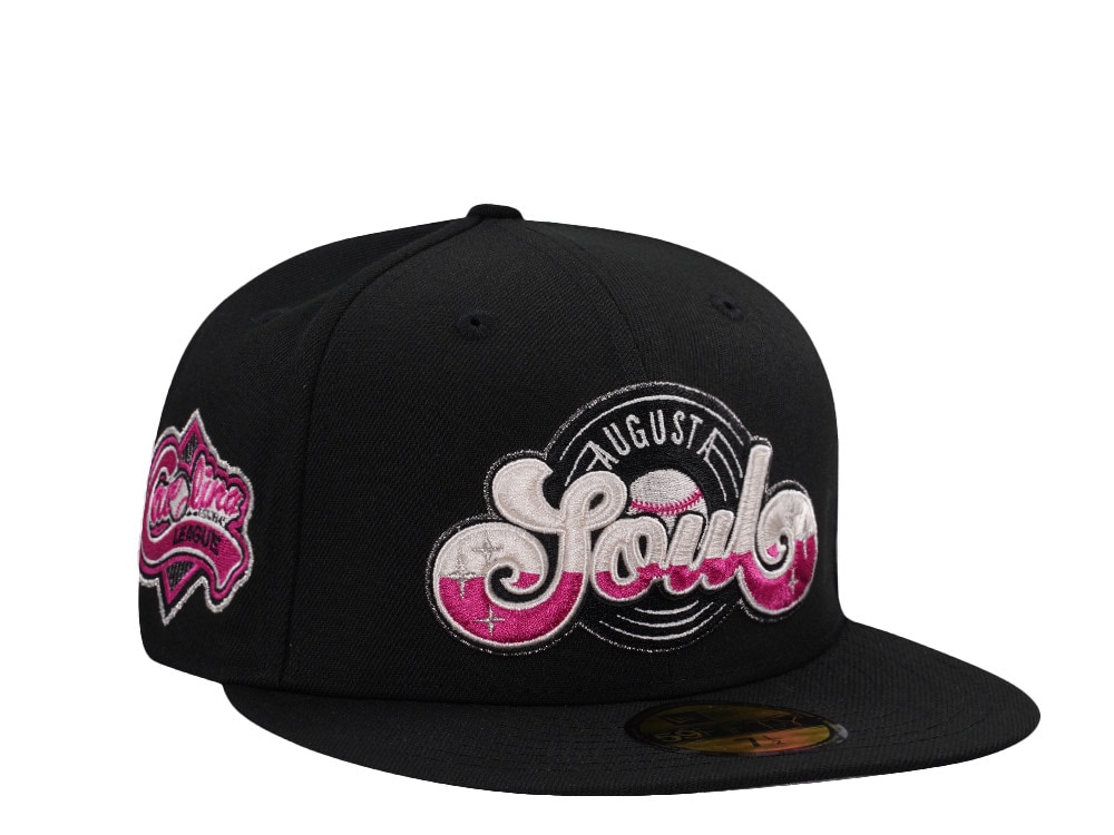 New Era Augusta Green Jackets Carolina League Black Prime Edition 59Fifty Fitted Casquette