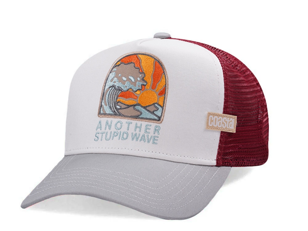Djinns HFT Another Stupid Wave White Coastal Edition Trucker Snapback Casquette