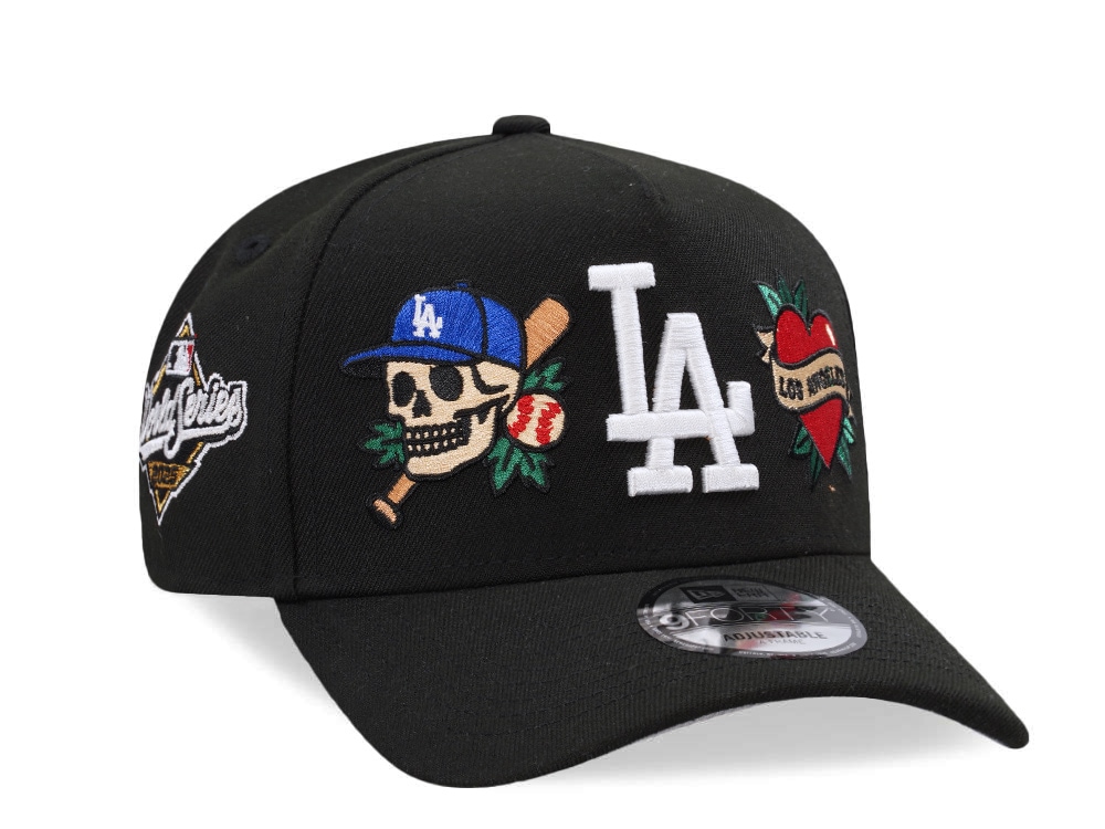 New Era Los Angeles Dodgers World Series 2025 Tattoo Black Prime Edition 9Forty A Frame Snapback Casquette