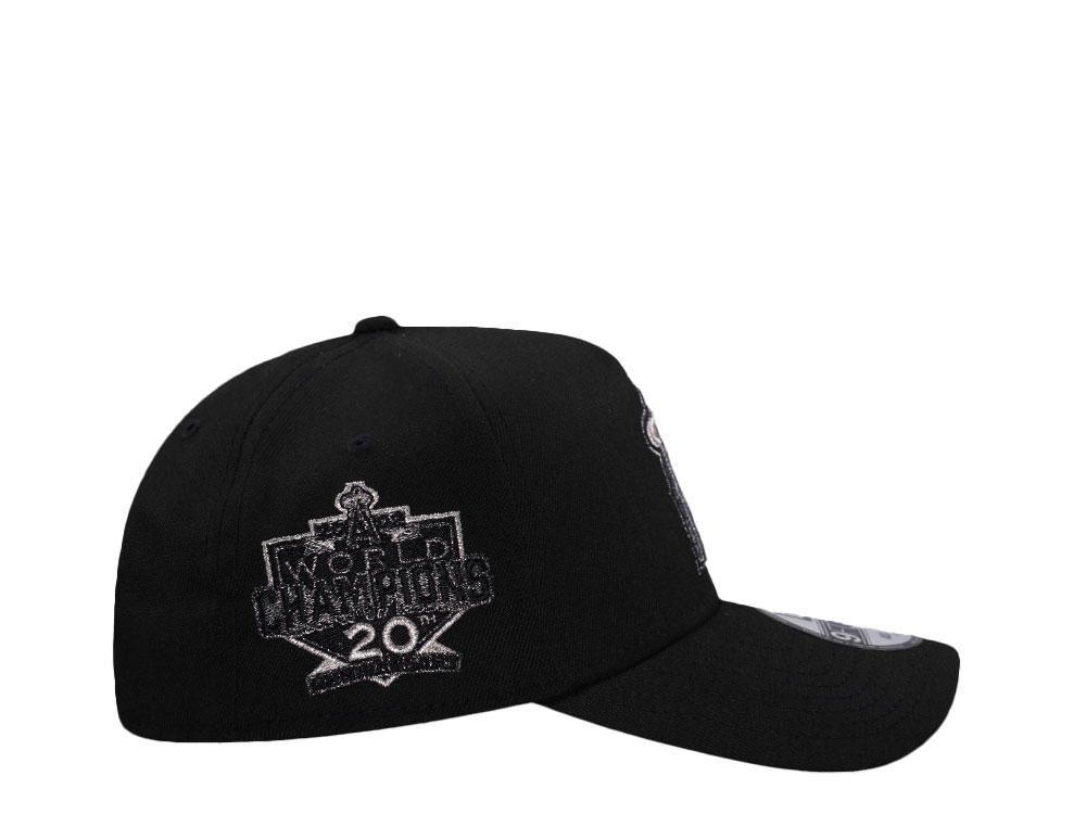 New Era Anaheim Angels 20th Anniversary World Champions Liquid Titanium Edition 9Forty A Frame Snapback Casquette
