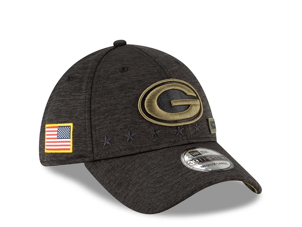 New Era Green Bay Packers Salute to Service 2020 39Thirty Stretch Casquette