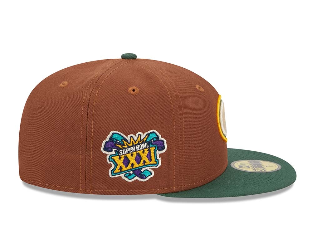 New Era Green Bay Packers Super Bowl XXXI Harvest Two Tone Edition 59Fifty Fitted Casquette