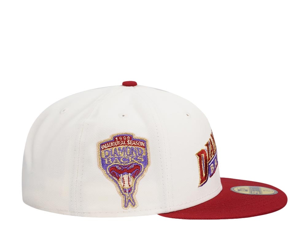 New Era Arizona Diamondbacks Inaugural Season 1998 Chrome Gold Two Tone Edition 59Fifty Fitted Casquette