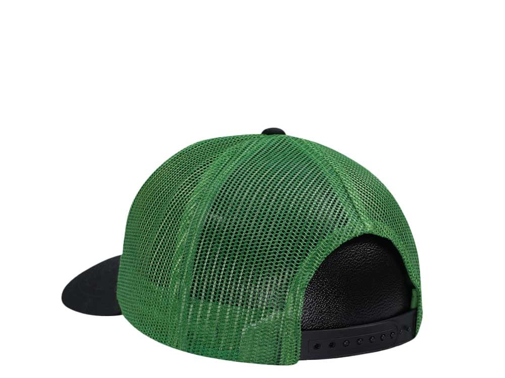 John Deere Logo Mesh Black Trucker Snapback Casquette