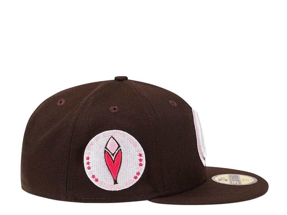 New Era Atlanta Braves All Star Game 1972 Coffee Pink Edition 59Fifty Fitted Casquette