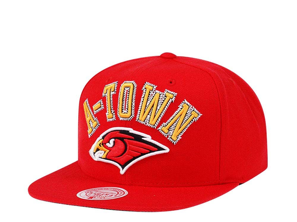 Mitchell & Ness Atlanta Hawks HWC Zig Zag Satin Undervisor Snapback Casquette