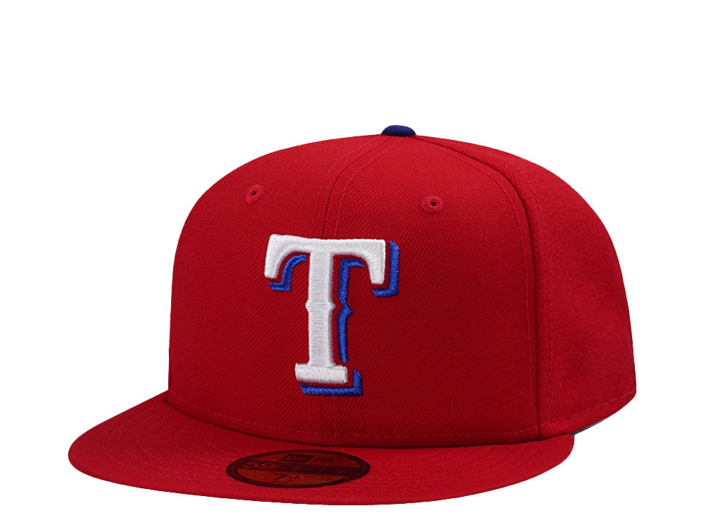 New Era Texas Rangers Wool Authentic On-Field Scarlet Prime Edition 59Fifty Fitted Casquette