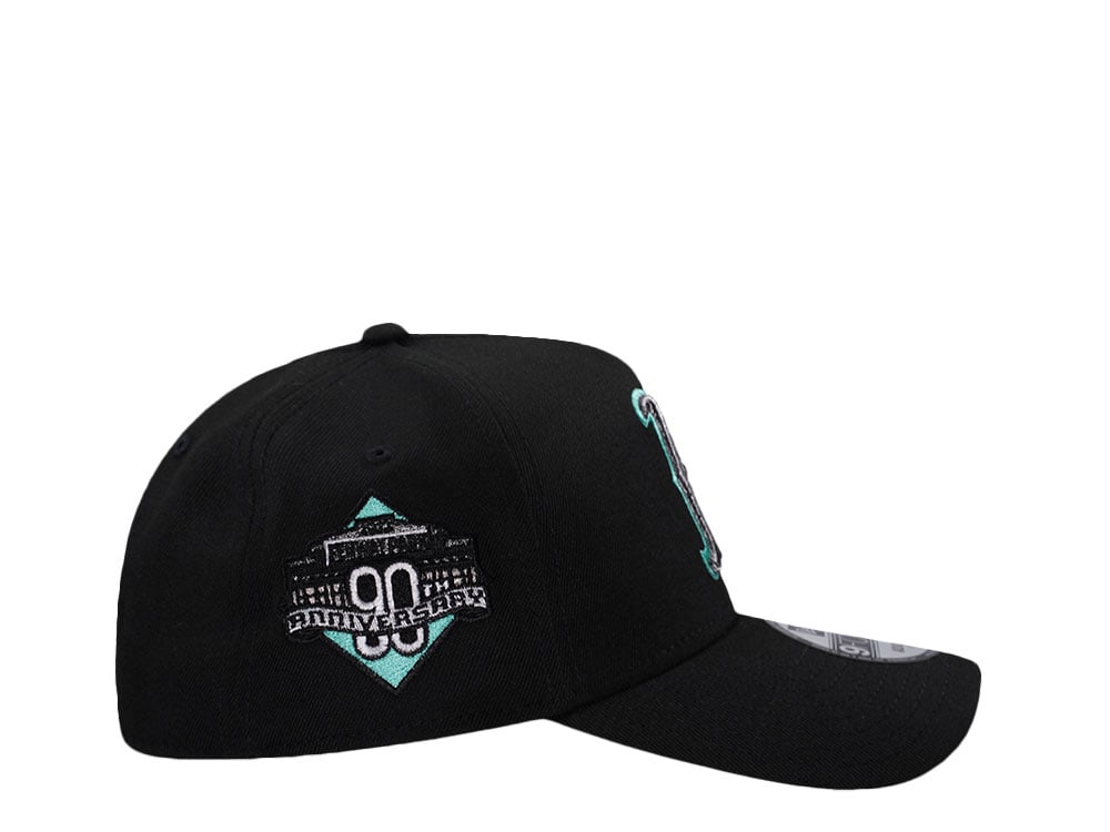 New Era Boston Red Sox 90th Anniversary Mint Black Prime Edition 9Forty A Frame Snapback Casquette