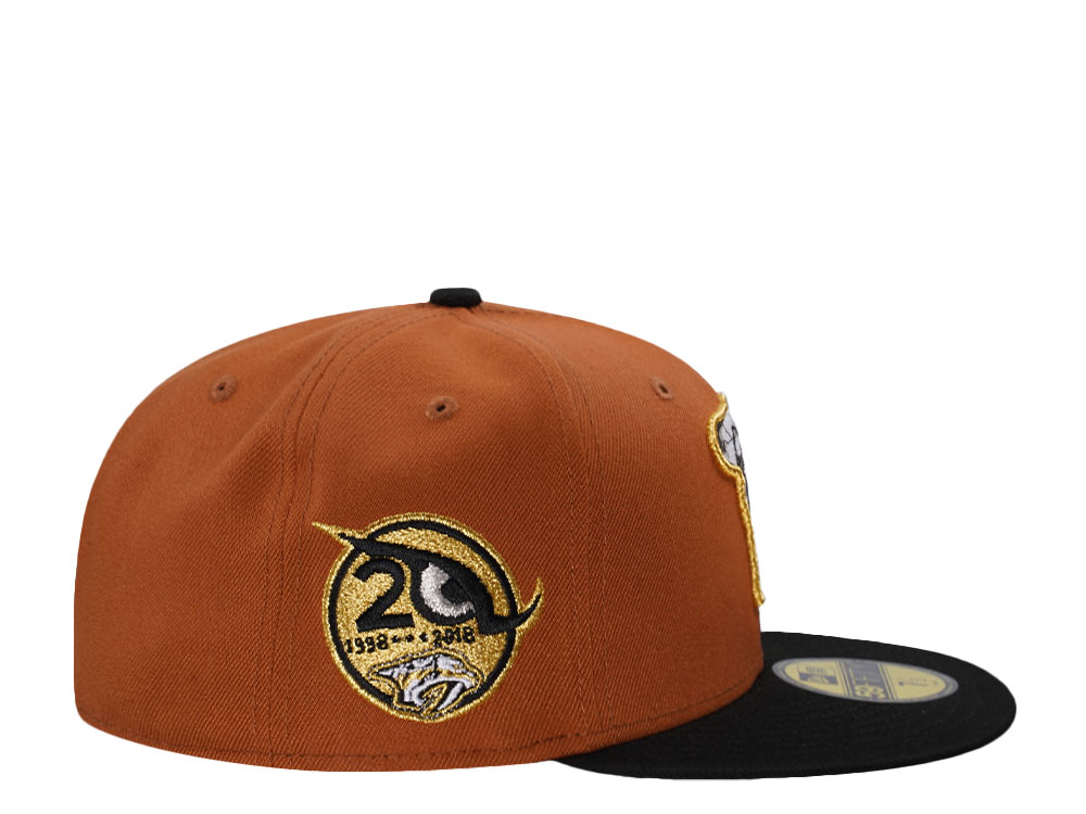 New Era Nashville Predators 20th Anniversary Brown Two Tone Edition 59Fifty Fitted Casquette