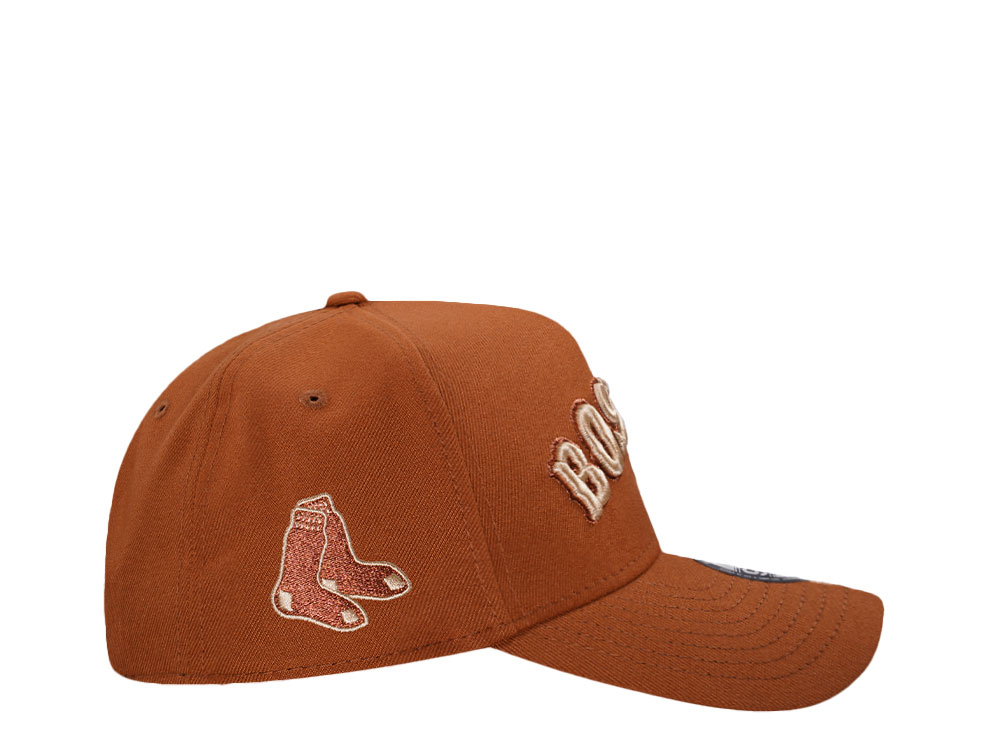 New Era Boston Red Sox Earthy Copper 9Forty A Frame Snapback Casquette