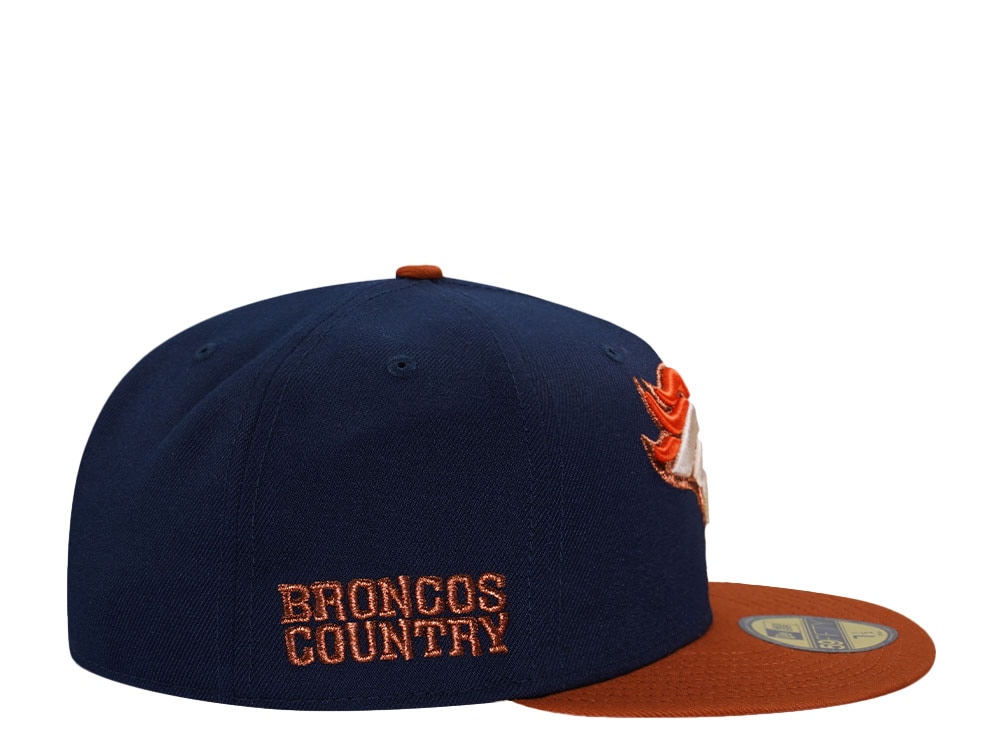 New Era Denver Broncos Navy Rust Two Tone Prime Edition 59Fifty Fitted Casquette