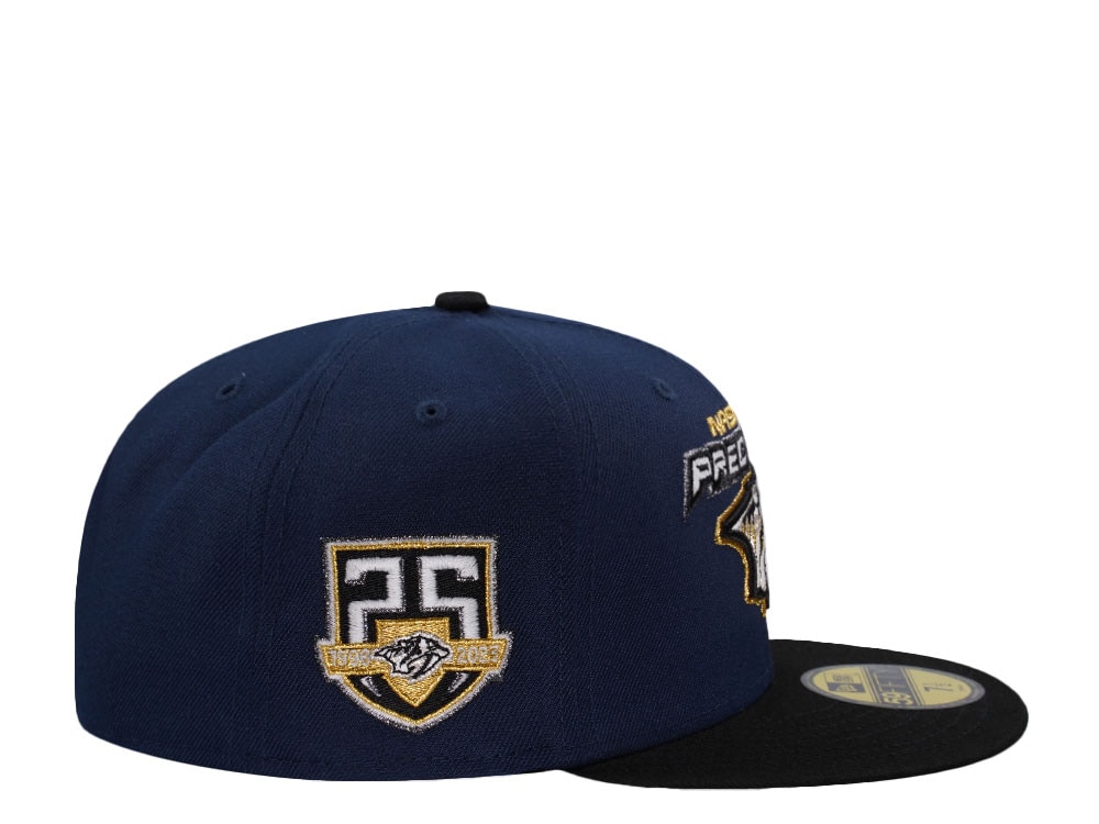 New Era Nashville Predators 25th Anniversary Navy Prime Edition 59Fifty Fitted Casquette