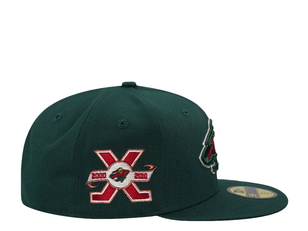 New Era Minnesota Wild 10th Anniversary Green Prime Edition 59Fifty Fitted Casquette