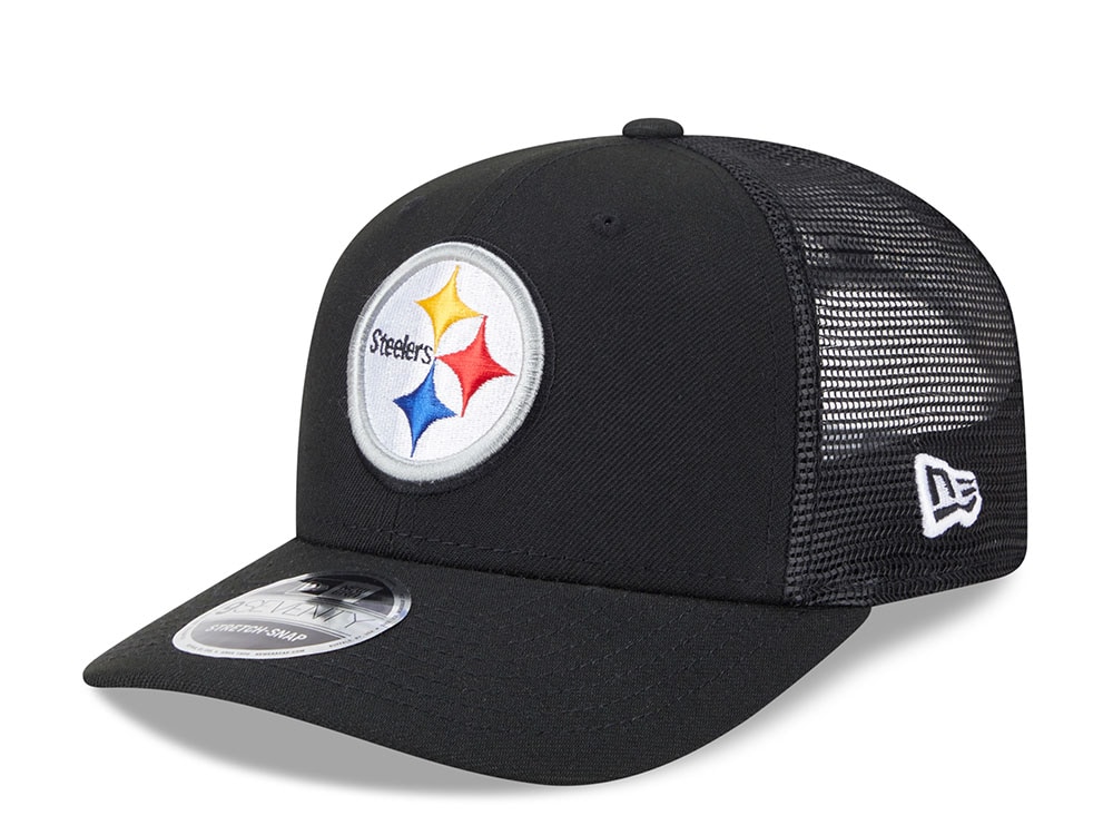 New Era Pittsburgh Steelers Black Edition 9Seventy Trucker Snapback Casquette
