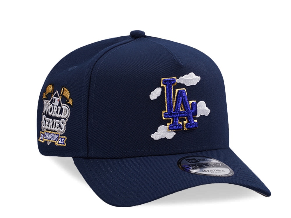 New Era Los Angeles Dodgers World Series 2025 Ocean Blue Prime Edition 9Forty A Frame Snapback Casquette