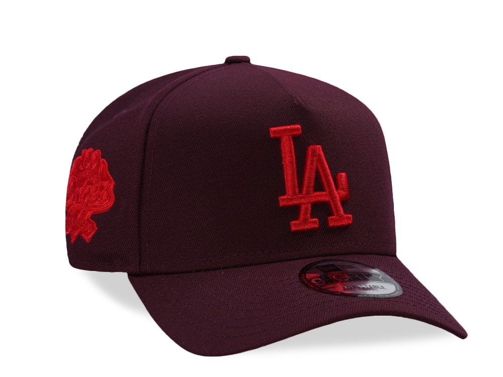 New Era Los Angeles Dodgers 40th Anniversary Maroon Prime Edition 9Forty A Frame Snapback Casquette