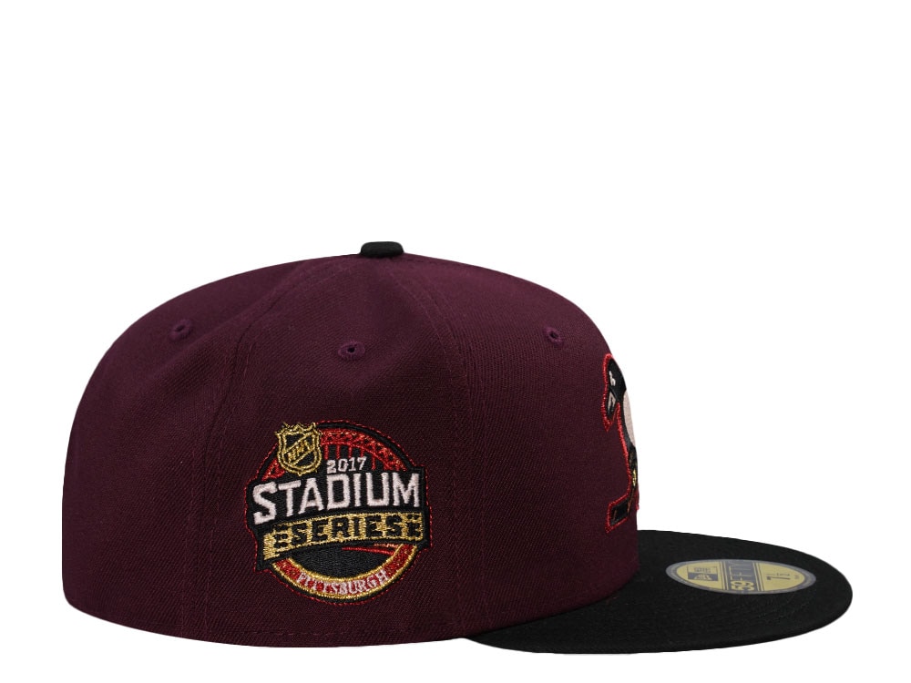New Era Pittsburgh Penguins Stadium Series 2017 Maroon Two Tone Edition 59Fifty Fitted Casquette