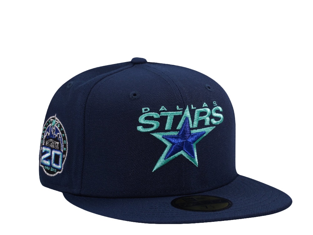 New Era Dallas Stars 20th Anniversary Ocean Blue Prime Edition 59Fifty Fitted Casquette
