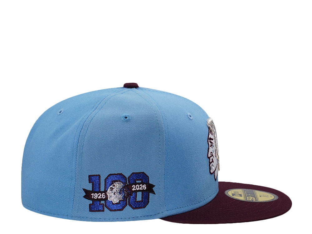 New Era Chicago Blackhawks 100th Anniversary Pinwheel Two Tone Edition 59Fifty Fitted Casquette