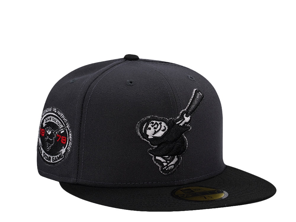 New Era San Diego Padres All Star Game 1978 Anthracite Two Tone Horror Edition 59Fifty Fitted Casquette