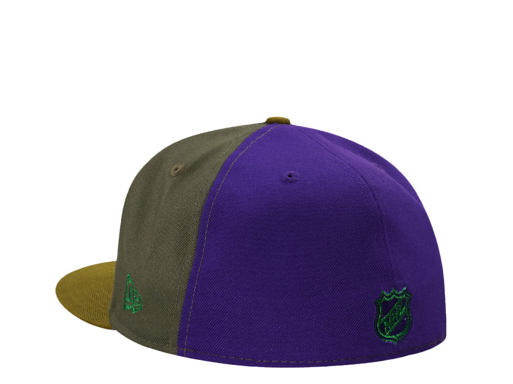 New Era Toronto Maple Leafs All Star Game 2024 Olive Purple Two Tone Edition 59Fifty Fitted Casquette