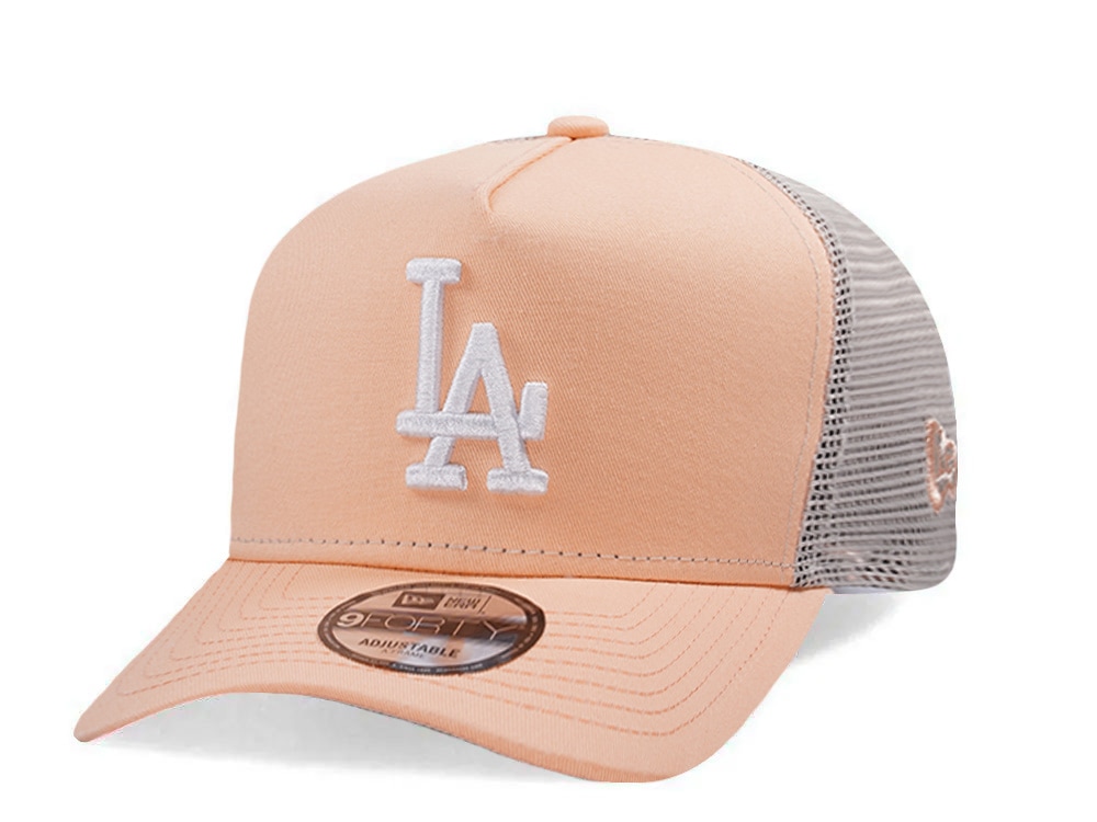 New Era Los Angeles Dodgers Peach Prime Edition 9Forty A Frame Trucker Snapback Casquette