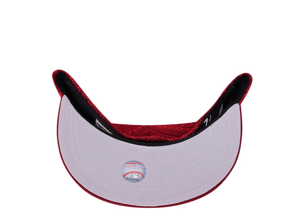 New Era Philadelphia Phillies Maroon MLB Swirl 59Fifty Fitted Casquette