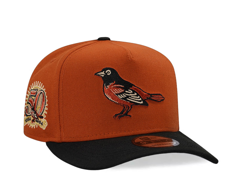 New Era Baltimore Orioles 50th Anniversary Two Tone Edition 9Fifty A Frame Snapback Casquette