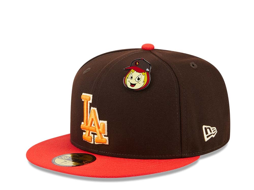 New Era Los Angeles Dodgers The Elements Brown Two Tone Edition 59Fifty Fitted Casquette