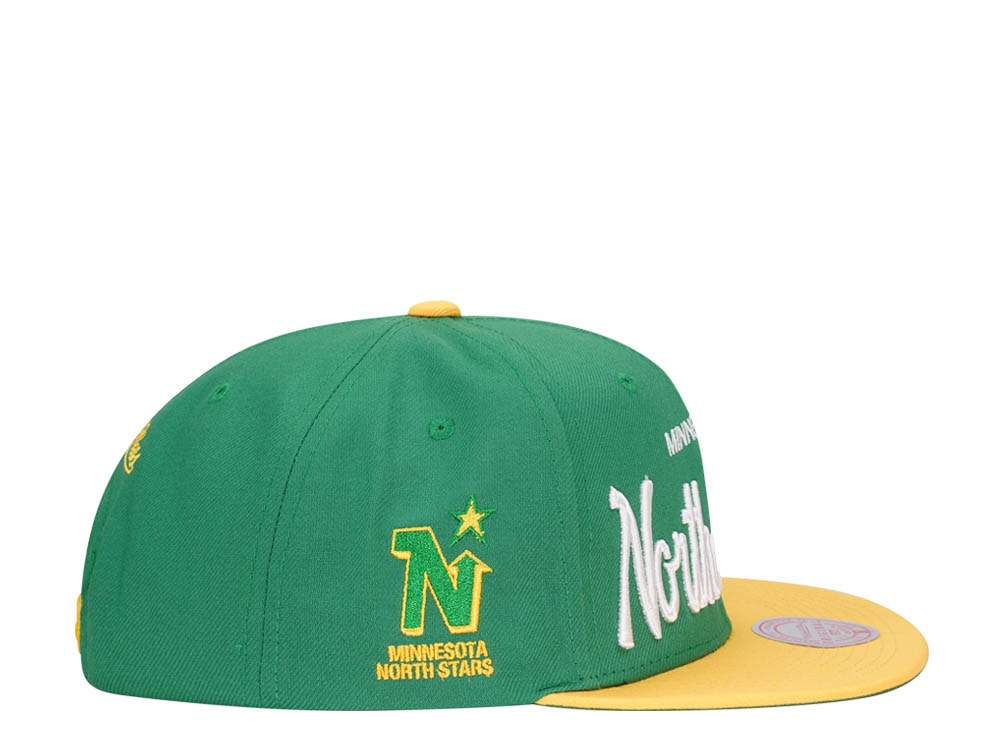 Mitchell & Ness Minnesota North Stars Vintage Script Snapback Casquette